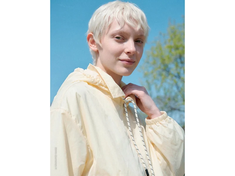 Weiche Jacke mit Kapuze