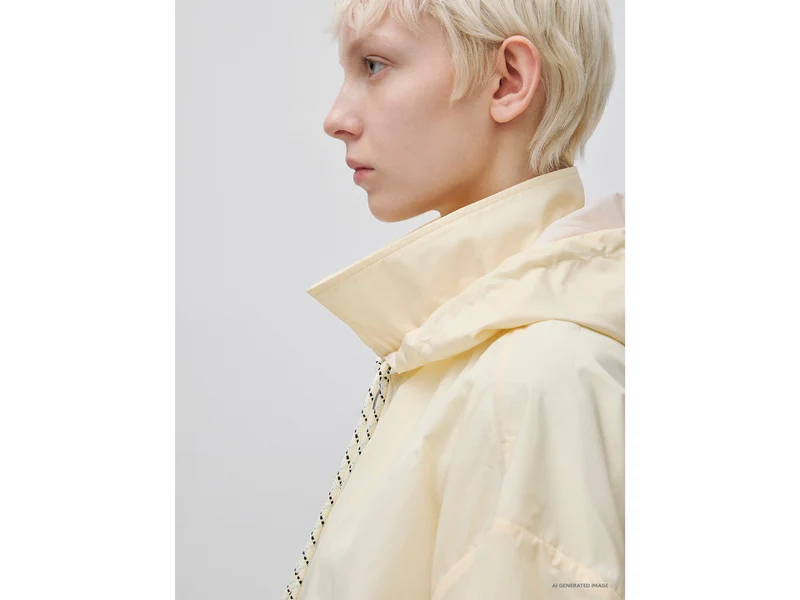 Weiche Jacke mit Kapuze