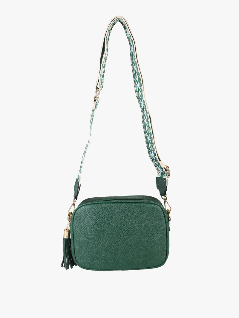 Borsa a tracolla in ecopelle da donna - verde