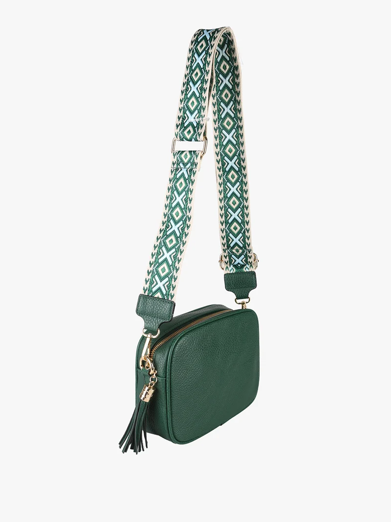 Borsa a tracolla in ecopelle da donna - verde