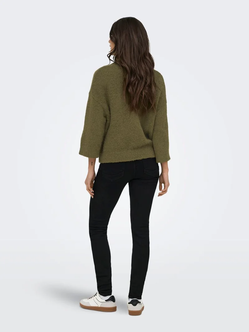 ONLMAGGIE 3/4 WIDE ZIP CARDI CC KNT