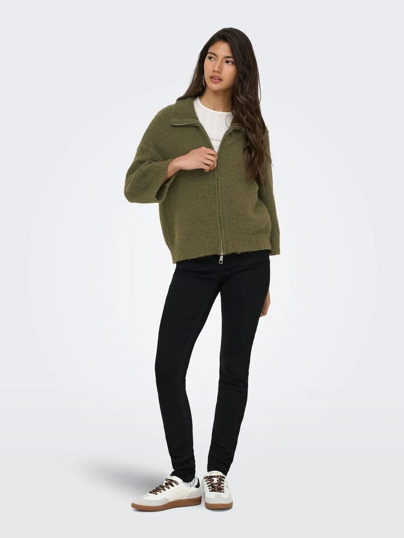 ONLMAGGIE 3/4 WIDE ZIP CARDI CC KNT