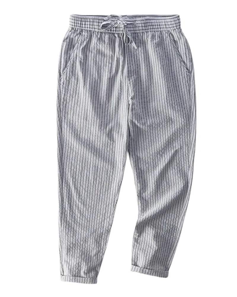 Striped Cotton Pants