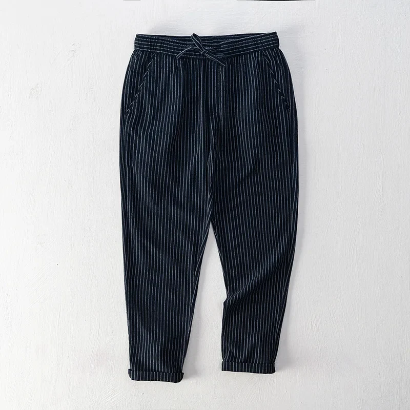 Striped Cotton Pants