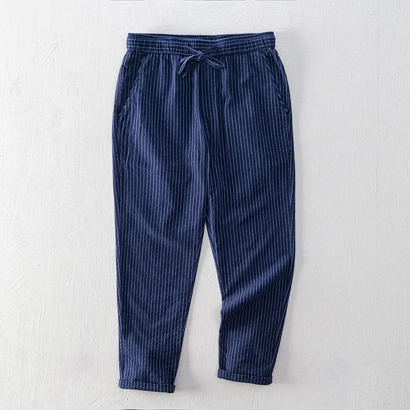 Striped Cotton Pants