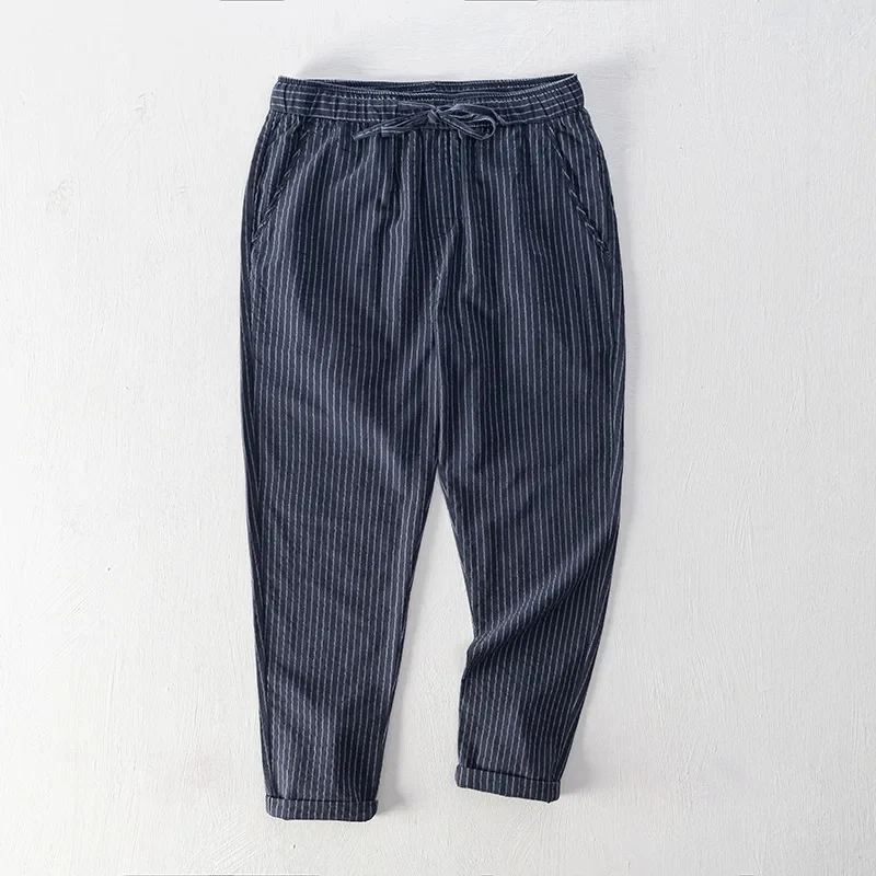 Striped Cotton Pants