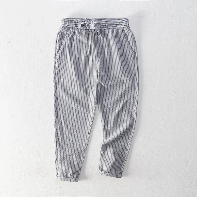 Striped Cotton Pants