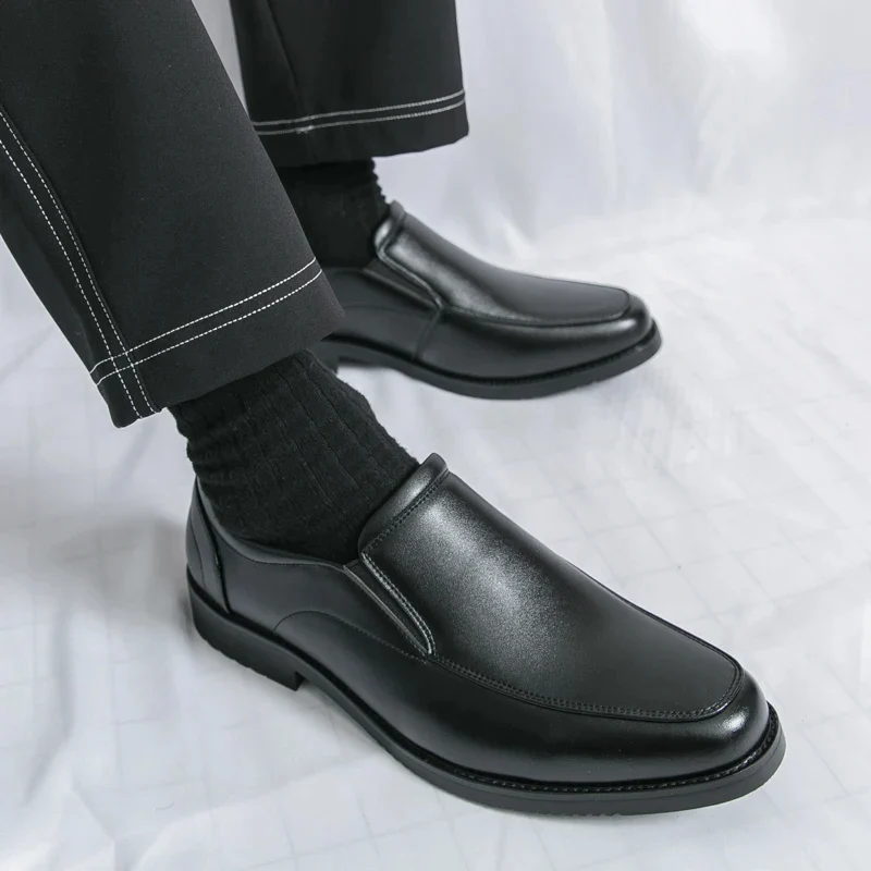 Elegant Leather Slip-On Loafers