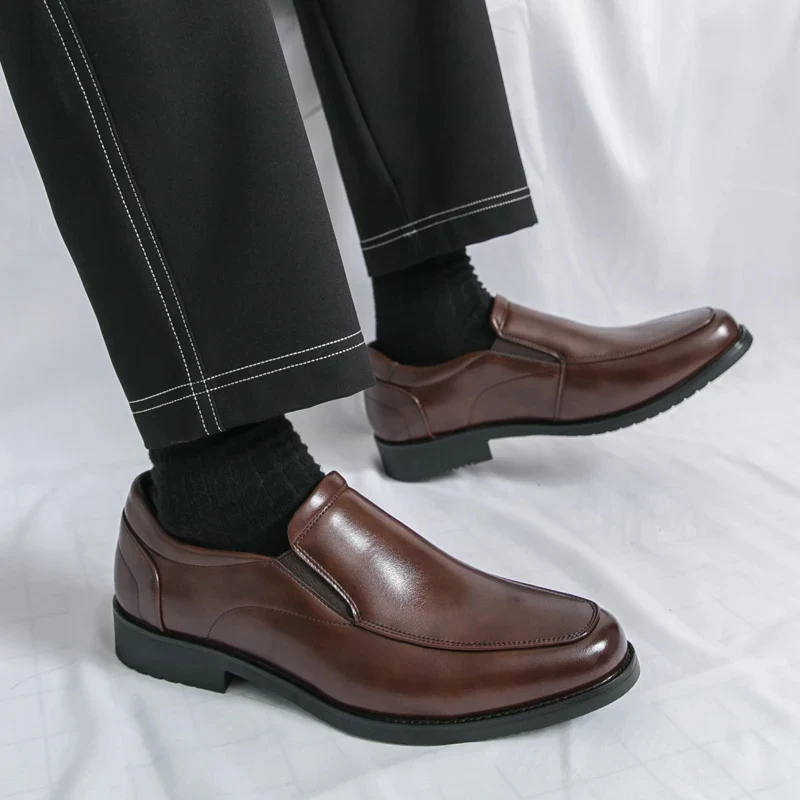 Elegant Leather Slip-On Loafers