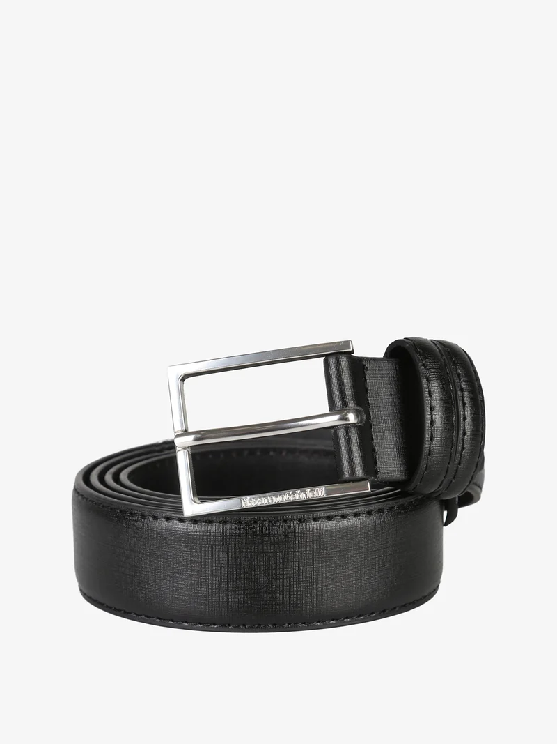 Confezione regalo da uomo con cintura in pelle - nero