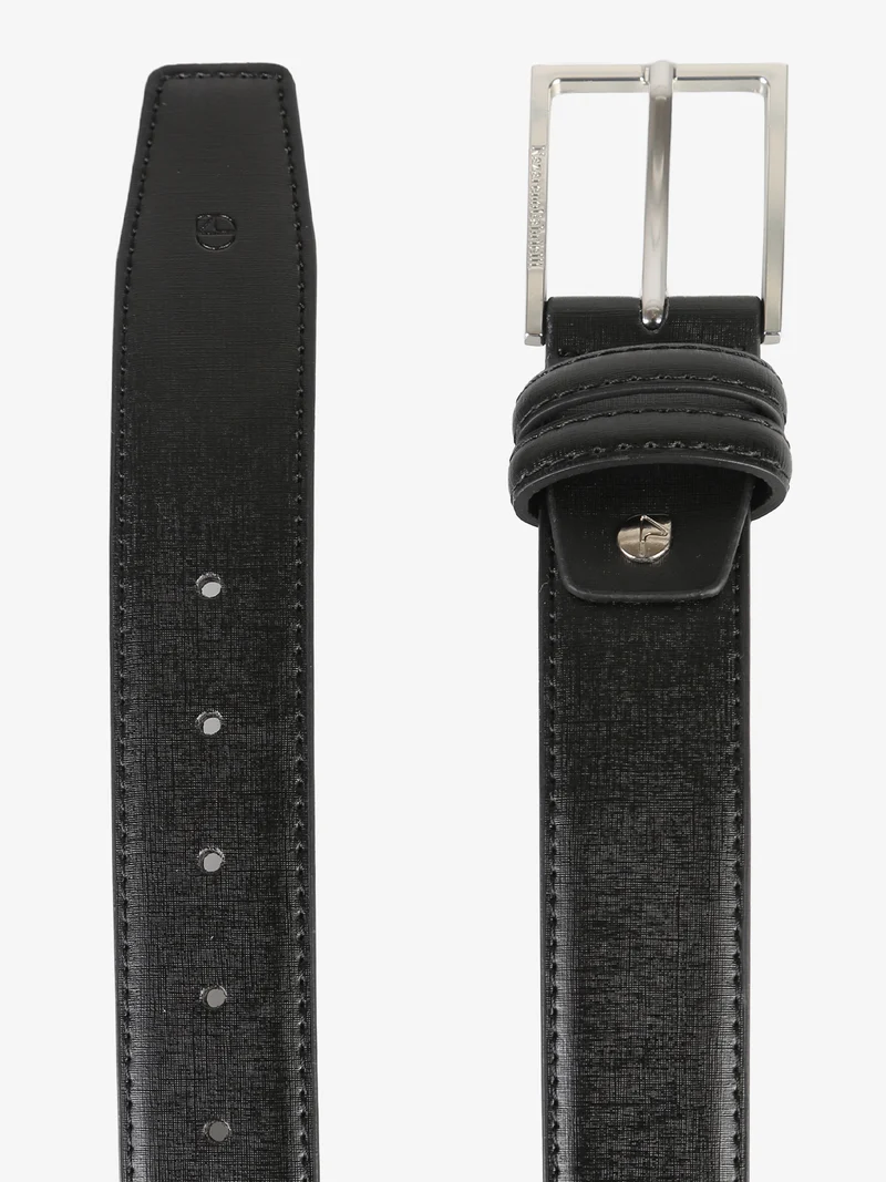 Confezione regalo da uomo con cintura in pelle - nero