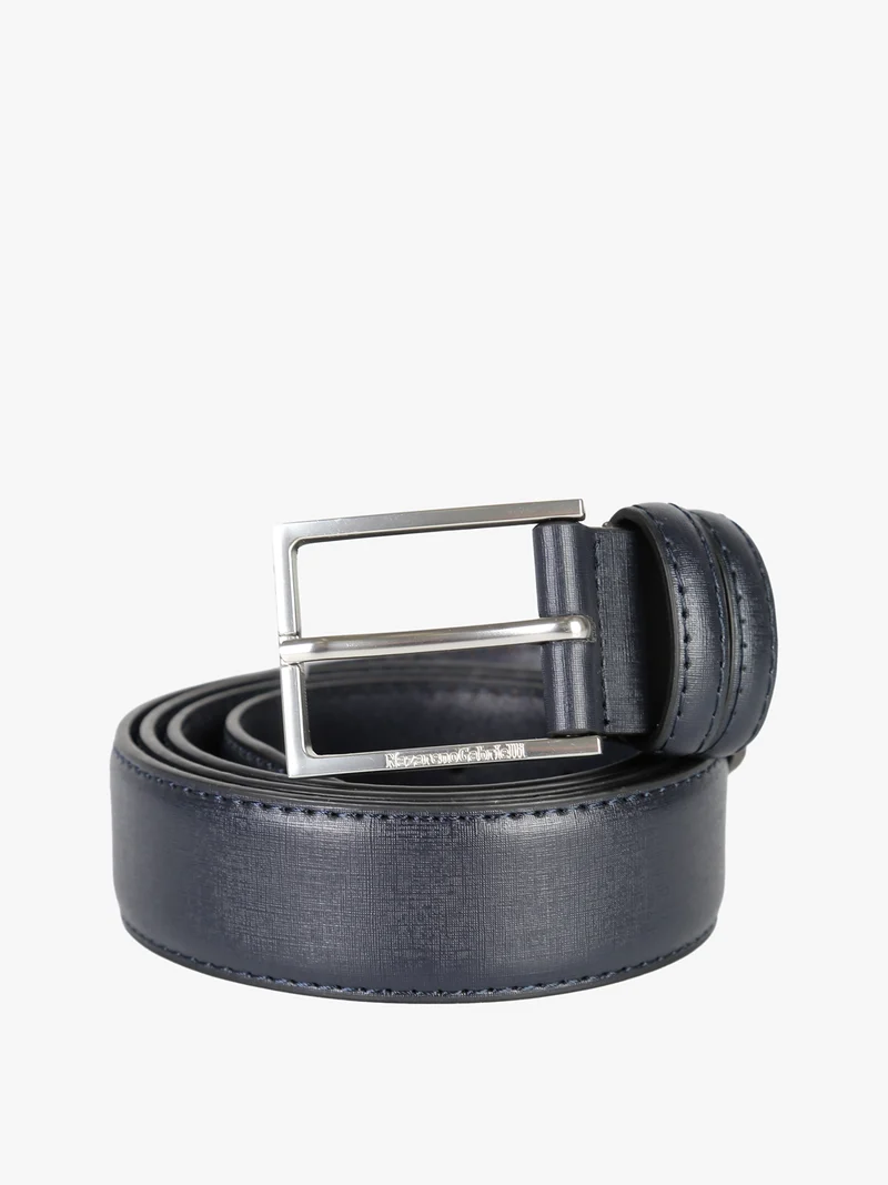 Confezione regalo da uomo con cintura in pelle - blu scuro