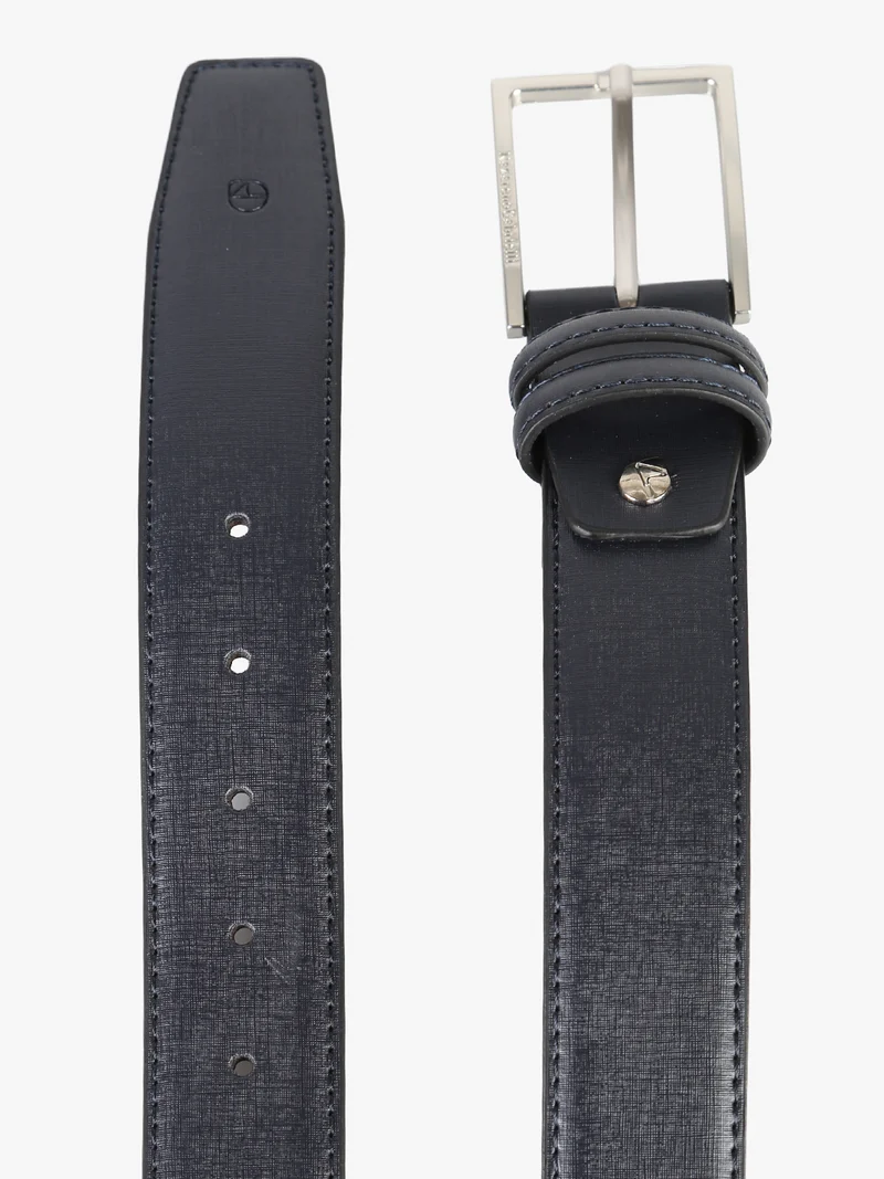Confezione regalo da uomo con cintura in pelle - blu scuro