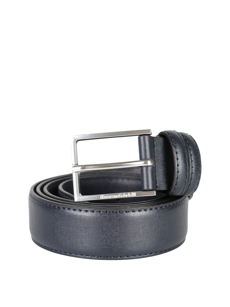 Confezione regalo da uomo con cintura in pelle - blu scuro