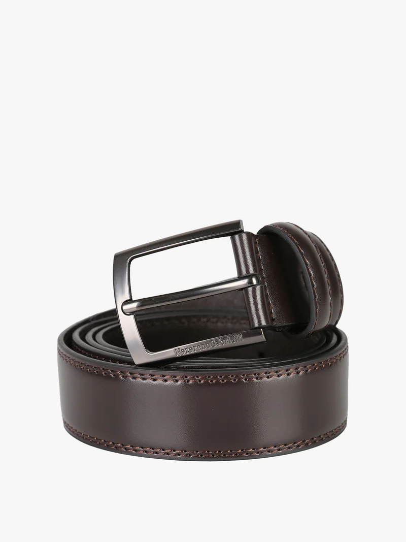 Confezione regalo da uomo con cintura in pelle - moro