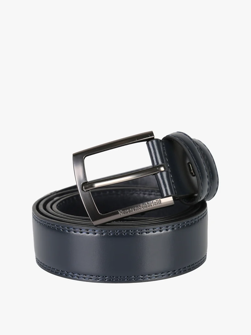 Confezione regalo da uomo con cintura in pelle - blu scuro