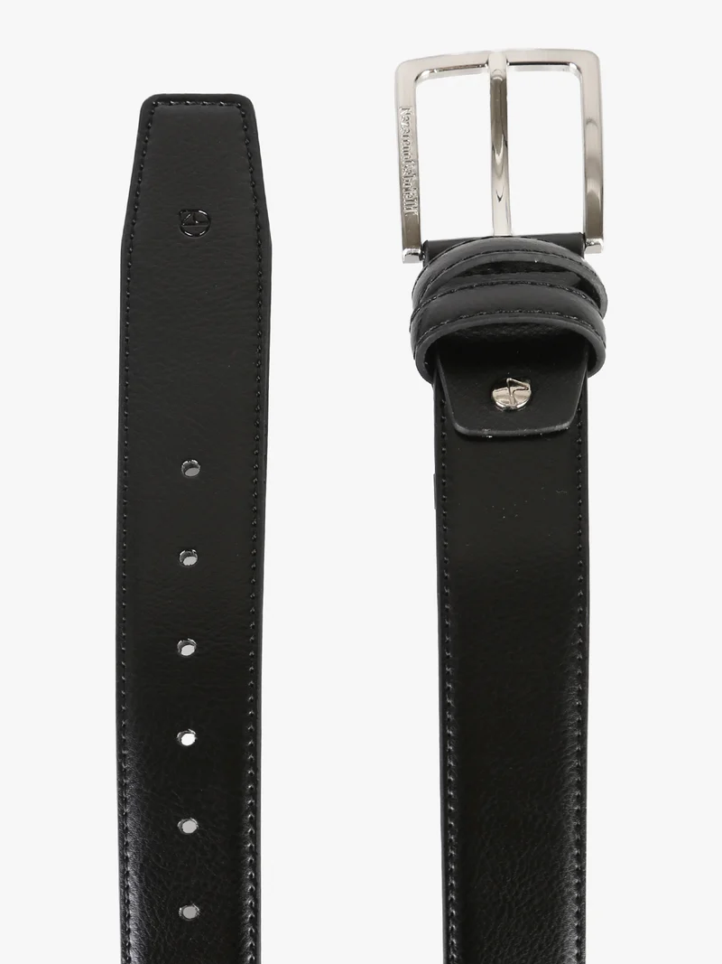 Confezione regalo da uomo con cintura in pelle - nero