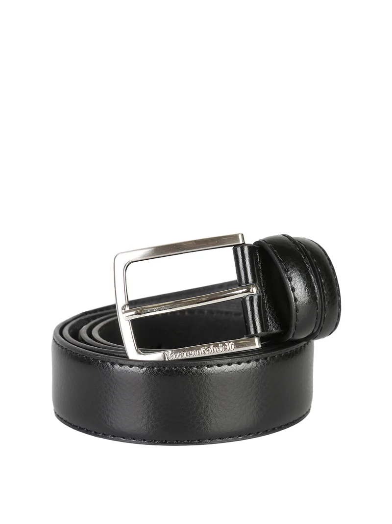 Confezione regalo da uomo con cintura in pelle - nero