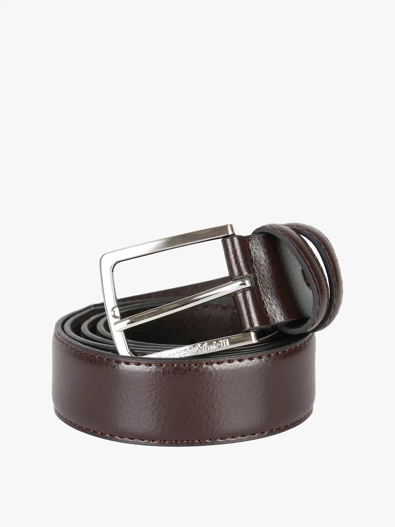 Confezione regalo da uomo con cintura in pelle - moro