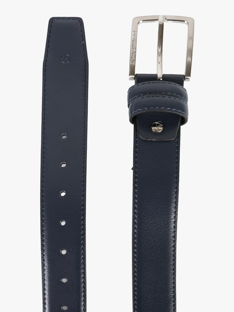 Confezione regalo da uomo con cintura in pelle - blu scuro