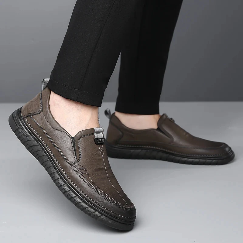 Elegant Leather Slip-On Shoes