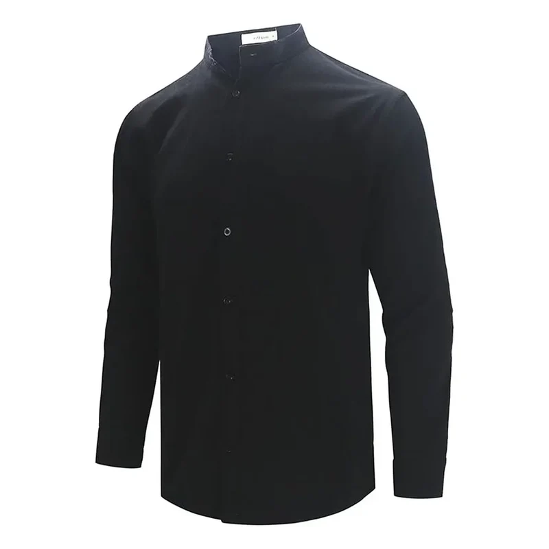 Elegant Long Sleeved Cotton Linen Shirt