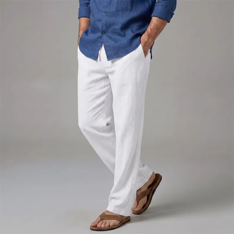 Elegant Cotton Linen Pants