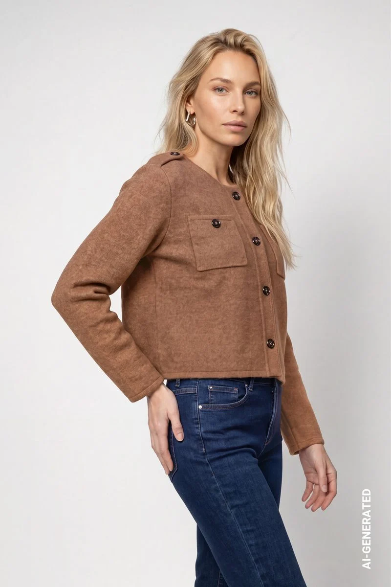 Strickjacke mit Taschen