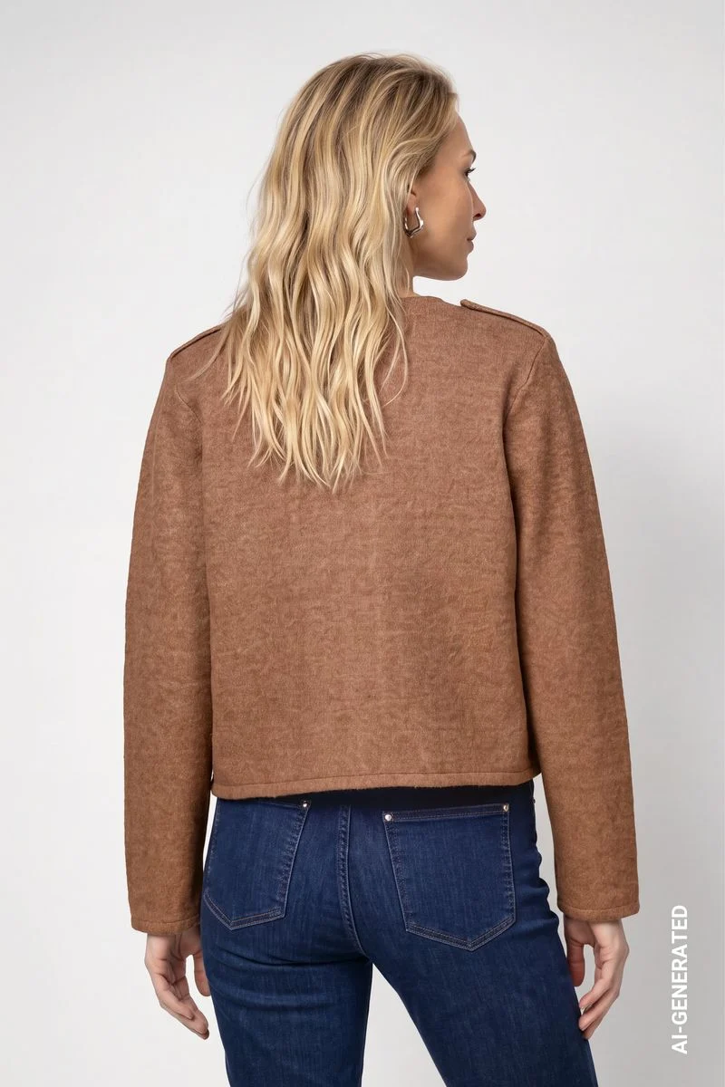 Strickjacke mit Taschen