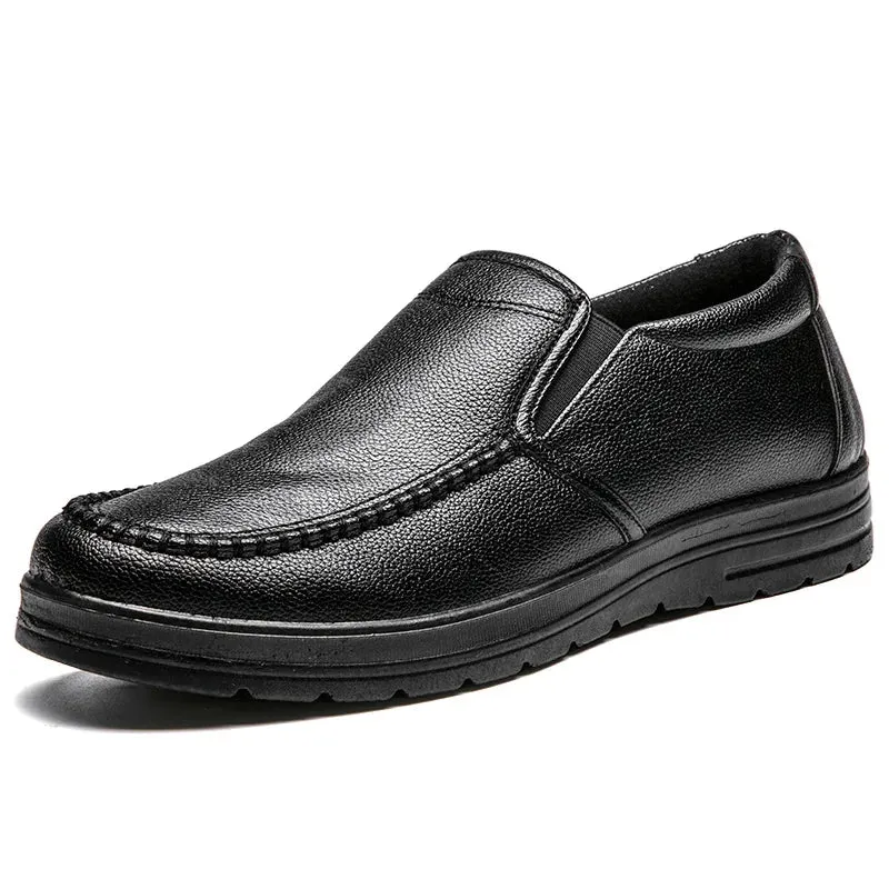 Casual Leather Slip-On Shoes