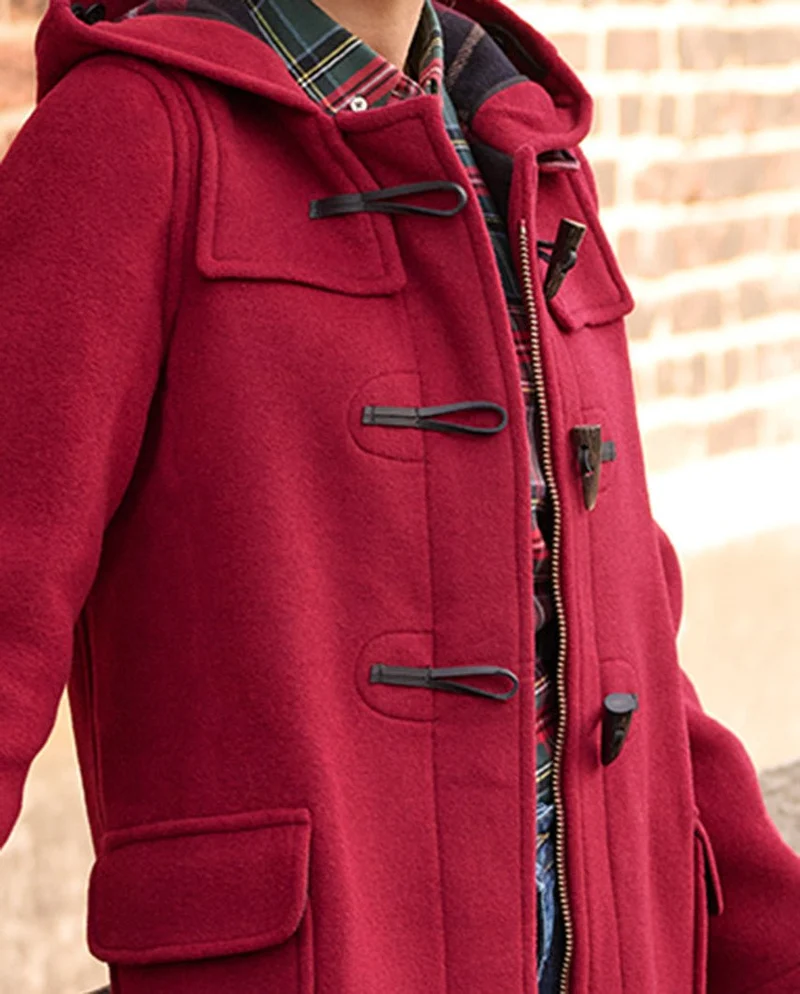 Dufflecoat für Damen "Ladies Duffle" in merlot