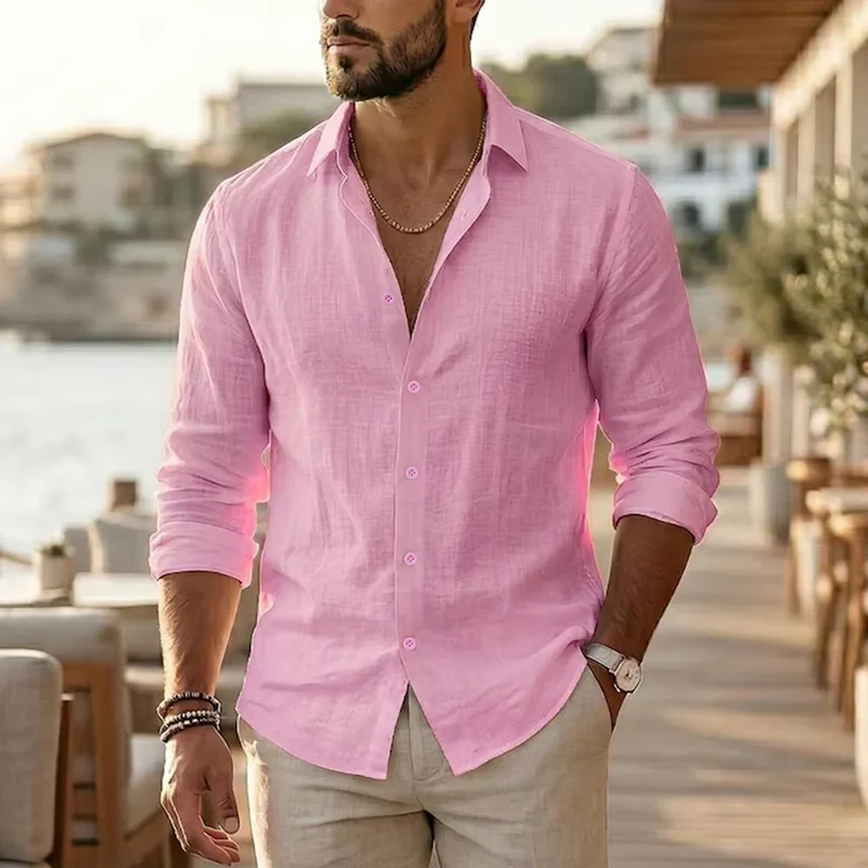 Elegant Cotton Linen Shirt