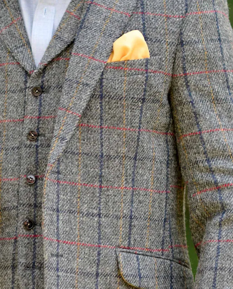 Harris Tweed Sakko "London" in anthra check