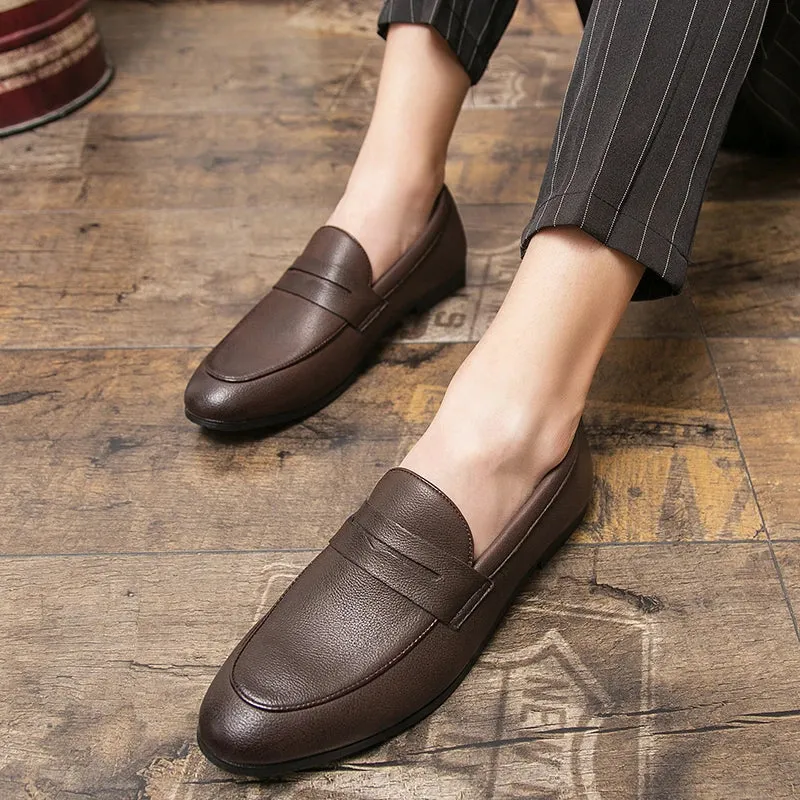Chic Leather Wedding Loafers