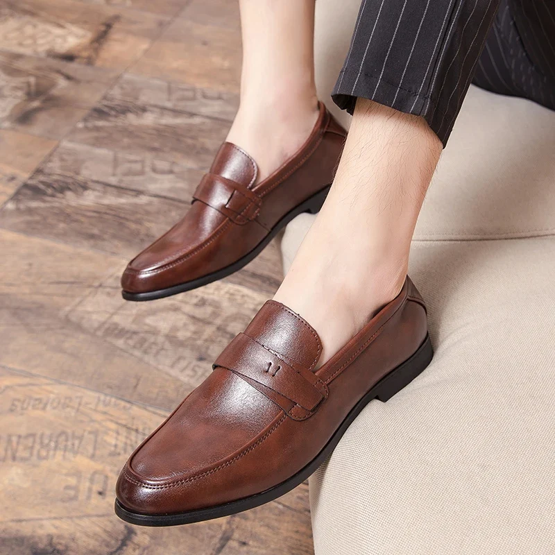 Chic Leather Wedding Loafers