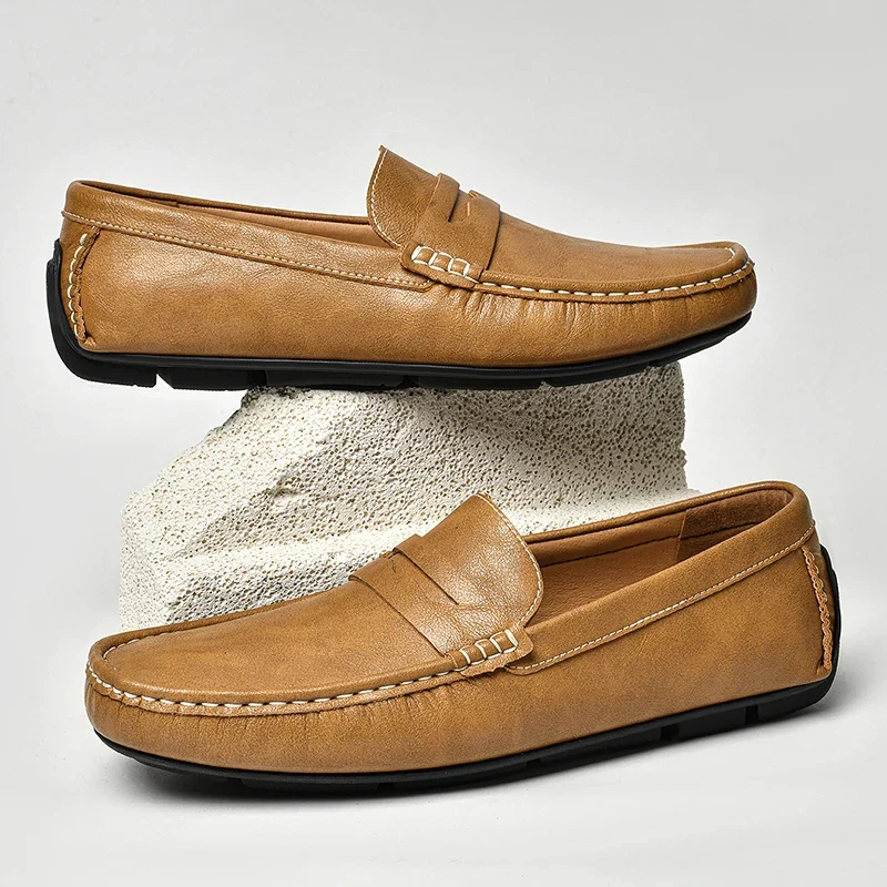 Chic Leather Boat Loafers