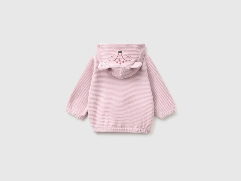 Chenille-Sweatshirt mit Stickerei