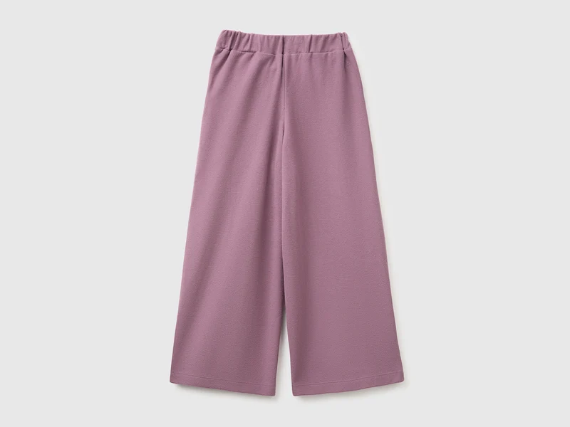Hose mit Gürtel aus warmer Baumwolle