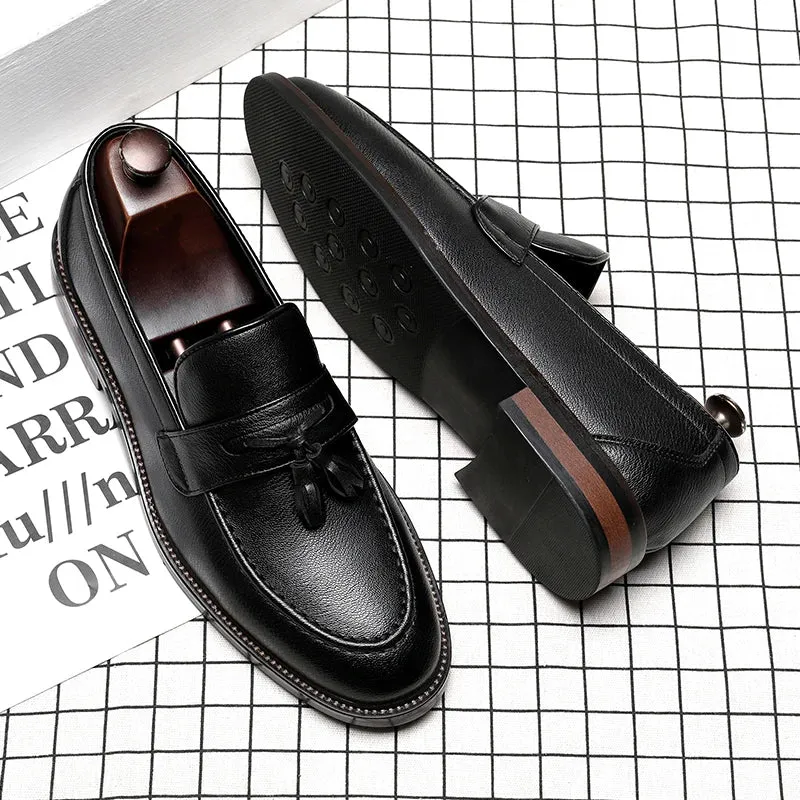 Elegant Leather Oxford Loafers