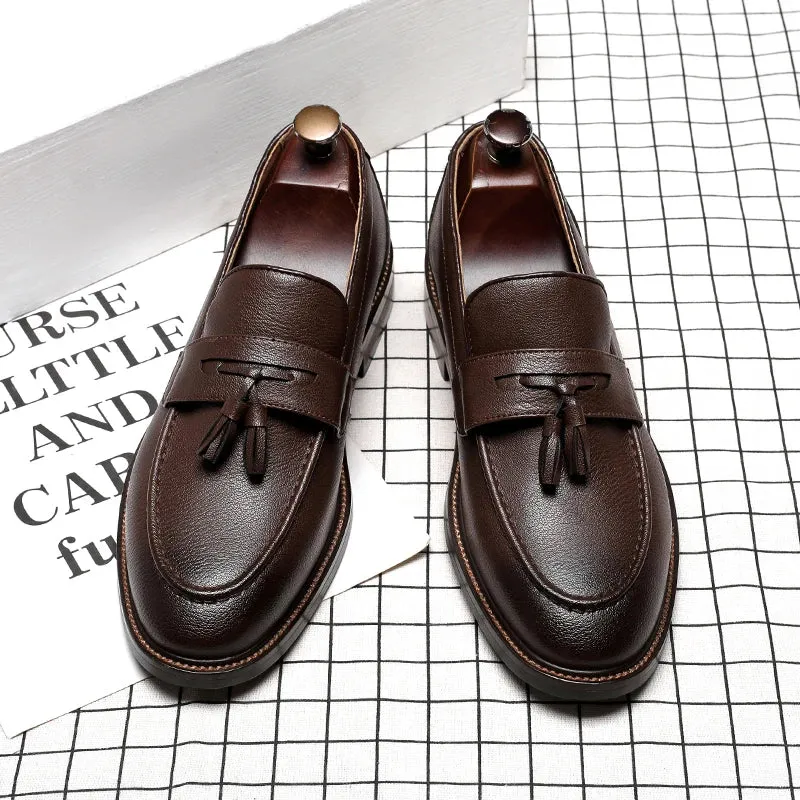 Elegant Leather Oxford Loafers