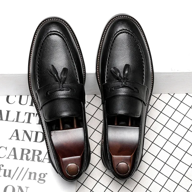 Elegant Leather Oxford Loafers