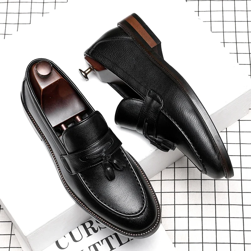 Elegant Leather Oxford Loafers
