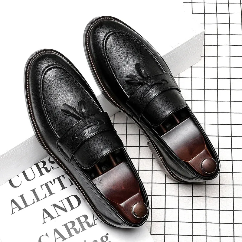 Elegant Leather Oxford Loafers