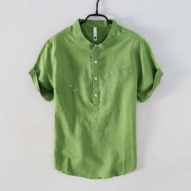 Elegant Cotton Linen Summer Shirt