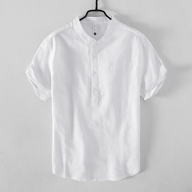Elegant Cotton Linen Summer Shirt