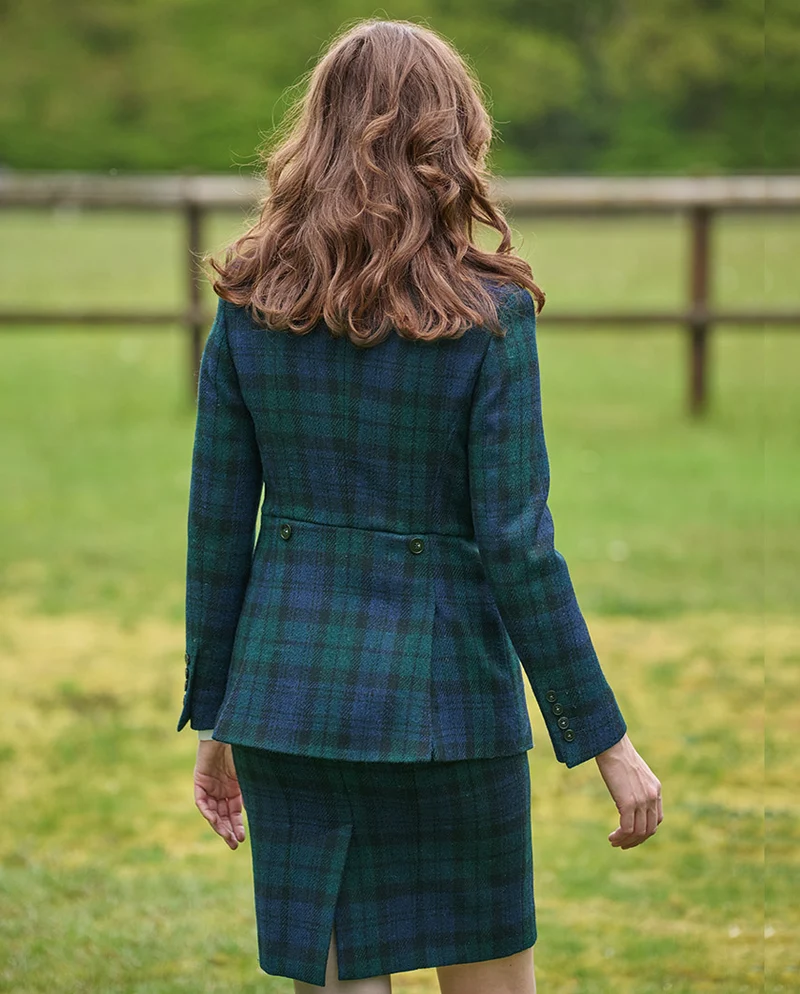 Harris Tweed Blazer "Carola" in blackwatch