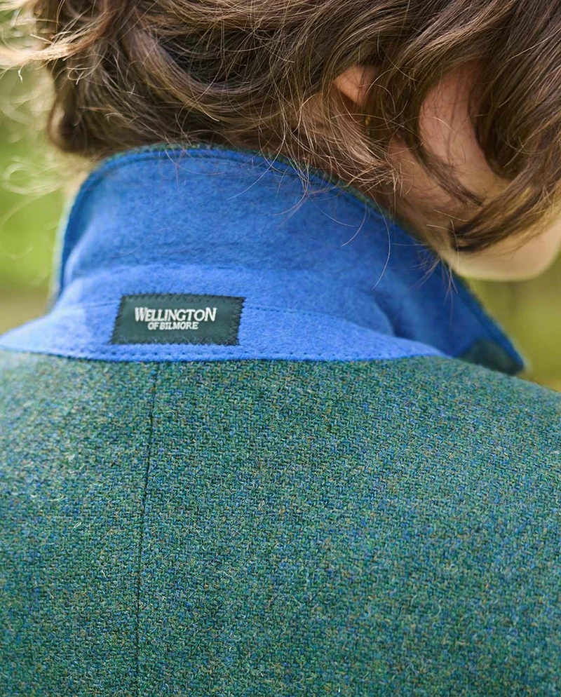 Harris Tweed Blazer "Carola" in bright Shadow