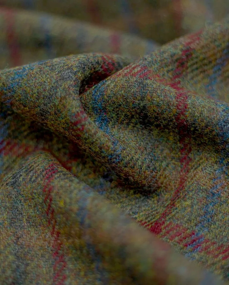 Harris Tweed Blazer "Carola" in red-blue Check