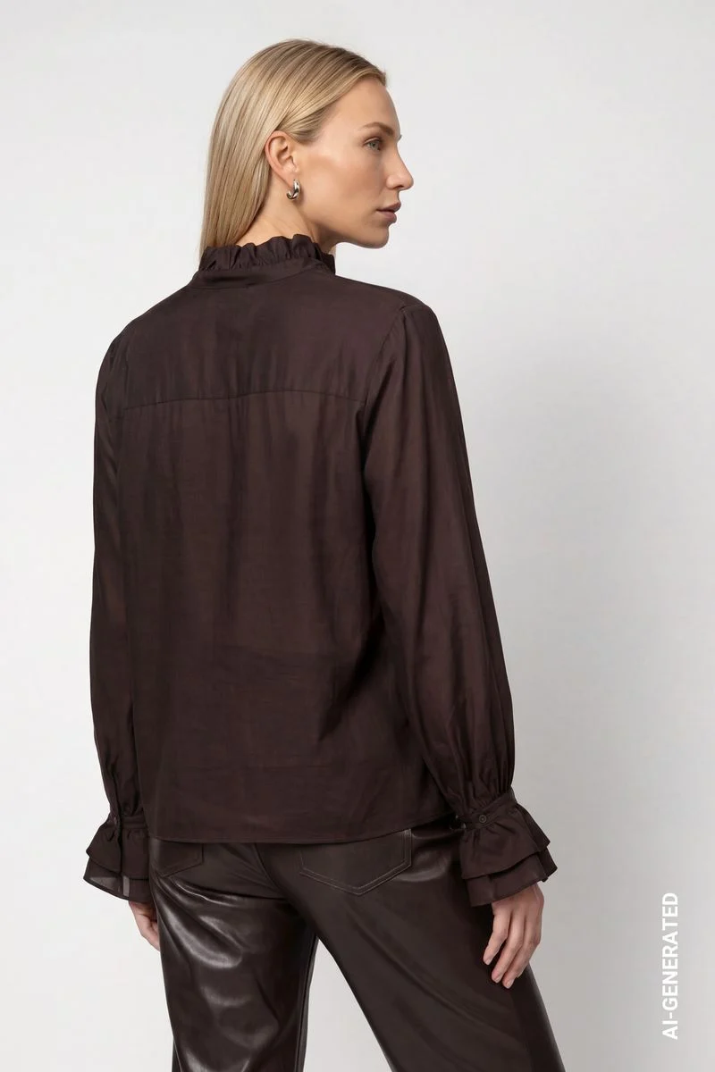 Bluse mit Volants