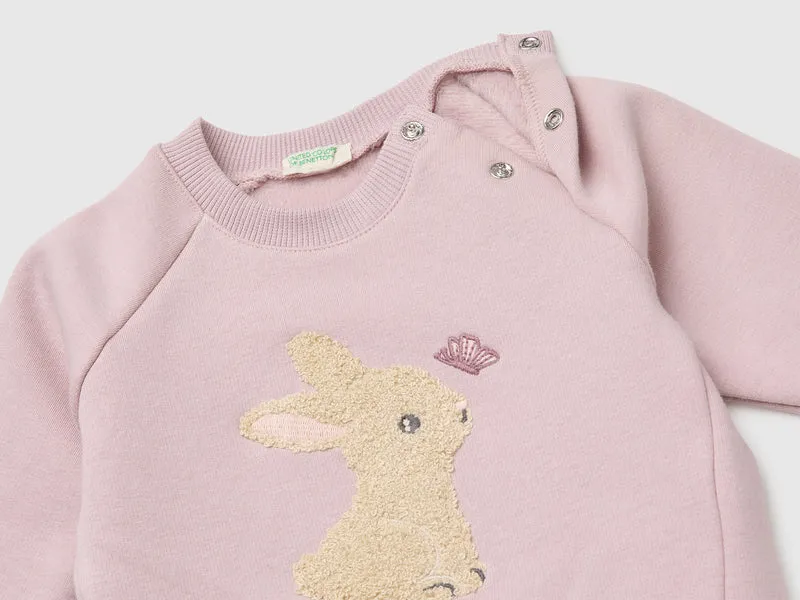 Sweatshirt-Set mit Stickerei